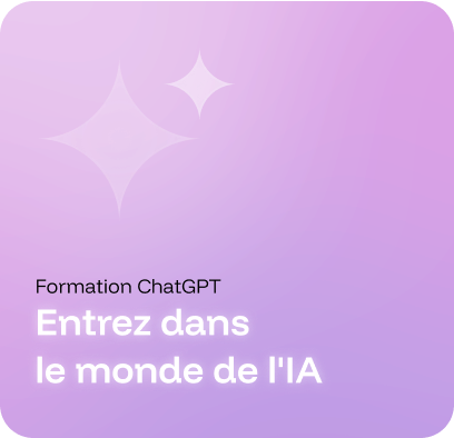 Visuel formation ChatGPT pour entrer dans le monde de l’intelligence artificielle